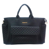 Nessiworld Deri Anne Bebek Bakım Çantası 7110 Siyah