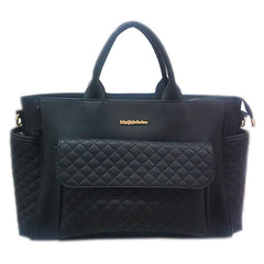 Nessiworld Deri Anne Bebek Bakım Çantası 7110 Siyah