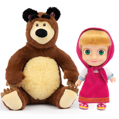 Nessiworld NessiWorld Masha and the Bear 20 Cm Plush 12 Cm Doll MHA21000 NessiWorld