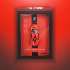 Meanyou 3D Metal Arabalı Tablo - MeanYou