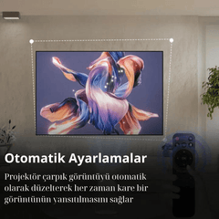 Meanyou 4K Ev Sineması Siyah Projektörü - MeanYou