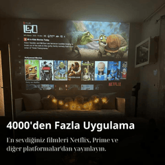 Meanyou 4K Ev Sineması Siyah Projektörü - MeanYou