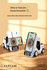 Meanyou Forklift 5 in 1 Kablosuz Magsafe Şarj Standı - MeanYou