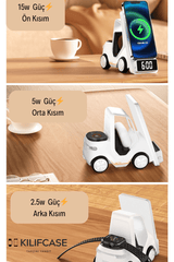Meanyou Forklift 5 in 1 Kablosuz Magsafe Şarj Standı - MeanYou
