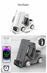 Meanyou Forklift 5 in 1 Kablosuz Magsafe Şarj Standı - MeanYou