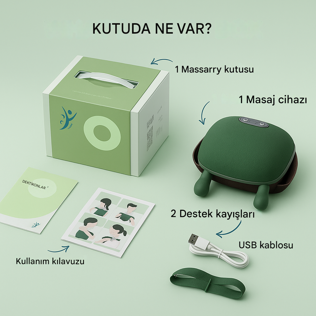 Meanyou İnsan Eli Isıtmalı Masaj Aleti - Boyun ve Omuz Ağrılarına Hızlı Çözüm - MeanYou