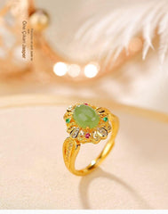 Meanyou Jasper Yumurta Yüzük Gümüş - MeanYou