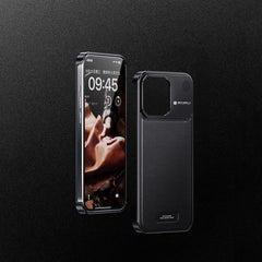 Meanyou Lüks Deri ve Alüminyum Aromaterapi Koruyucu MagSafe iPhone Kılıf - MeanYou