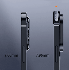 Meanyou Lüks Güçlü Manyetik Magsafe Gizli Standlı Metal Hava Yastıklı Kılıf - MeanYou