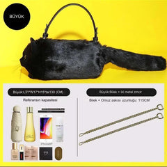 Meanyou Peluş Kedi Çanta - MeanYou