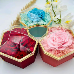 Meanyou Sonsuz Kalp Gül Kutusu ve Kişiye Özel Kolye - MeanYou