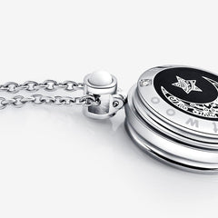 Meanyou Uzak Mesafe Titreşimli Kolye İki Kişilik Doğal Akik Taşlı Sun&Moon Touch Kolye Seti - MeanYou