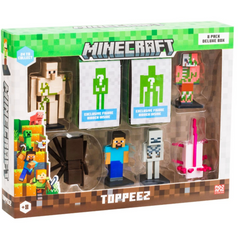 Figurine 3D Minecraft Nessiworld, tête de stylo Toppeez, 8 pièces