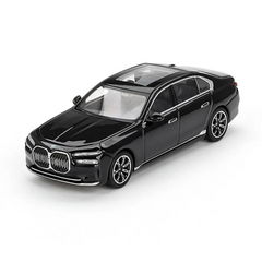Nessiworld Mini GT 1/64 BMW i7 eDrive50 Black Sapphire Blister Pack