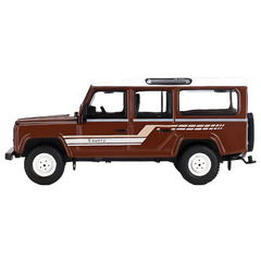Nessiworld Mini GT 1/64 Land Rover Defender 110 1985 County Station Wagon Brun roux