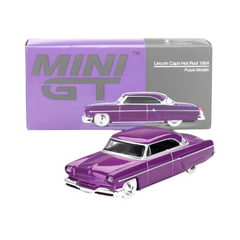 Nessiworld Mini GT 1/64 Lincoln Capri Hot Rod 1954 Purple Metallic