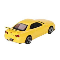 Nessiworld Mini GT 1/64 Nissan Skyline GT-R (R34) V-Spec Jaune Éclair