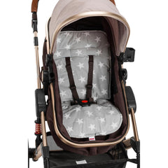 Nessiworld Moje Baby Stroller & Pushchair Cushion Luxury Grey