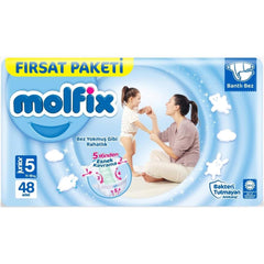Nessiworld Molfix Diaper Opportunity Package 5 Size 11-18 Kg 48 Pieces
