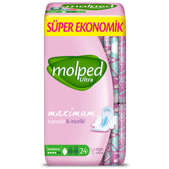 Serviette hygiénique anatomique Nessiworld Molped Ultra Normal Super Eco 24 pièces