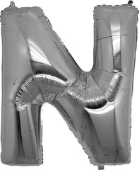 Nessiworld N Harf Folyo Balon Gümüş Renk 40 inç