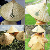 Nessiworld Natural Color Cambodia Cambodian Vietnamese Hat PVC Straw