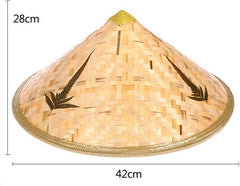 Nessiworld Chapeau vietnamien cambodgien couleur naturelle en PVC et paille