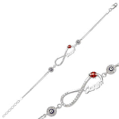 Silver Evil Eye Infinity My Dear Ladies Bracelet