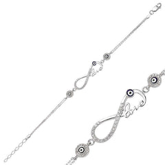 Silver Infinity Love Women's Bracelet