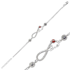 Silver Infinity Love Women's Bracelet