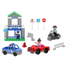 Nessiworld 03 613 Pilsan Double Blocks Traffic Control Set