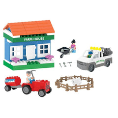 Nessiworld 03 615 Double Blocks Farm Set -Pilsan