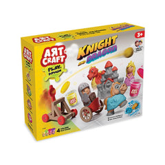 Nessiworld 03848 Knight and Dragon Play Dough Set 280 gr -Dede