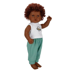 NessiWorld 1060091 SUN-SABC-DZM-BABY DADA WITH CURLY HAIR 60CM 2A