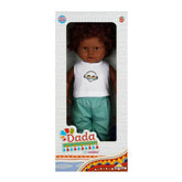 NessiWorld 1060091 SUN-SABC-DZM-BABY DADA WITH CURLY HAIR 60CM 2A