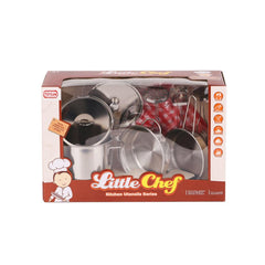 Batterie de cuisine en métal Little Chef Nessiworld 668-C1 - Toysan Toys