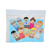 Nessiworld AND-5087 T People Finger Puppet Set of 10