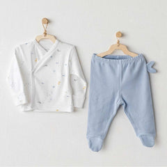 Nessiworld Andywawa AC25609 Ocean İs My Happy Place 2-Piece Baby Zıbın Blue