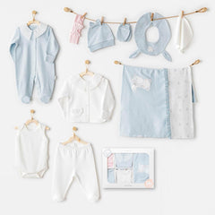 Nessiworld Andywawa AC25651 Cuddly Bunny Bear 10's Hospital Exit Pink Blue