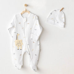 Nessiworld Andywawa AC25803 Little King Baby Jumpsuit Set White