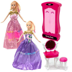 Nessiworld Anlily Make-up Table and Cabinet Doll