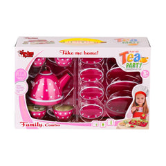 Service à thé en métal à pois Nessiworld ATF-2020B-2020C, 15 pièces - Vardem Toys