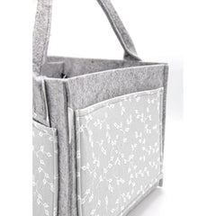 Nessiworld Nessiworld BabyJem Felt Mother Baby Care Bag 772 Gray Flower