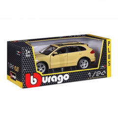 Nessiworld Bburago 1:24 Porsche Cayenne Turbo Plus Yellow Model Car