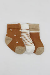 Nessiworld Bistyle 3-Pack Men's Combed Cotton Ankle Socks BS10111 Mustard