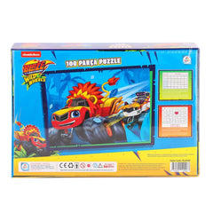 Nessiworld BL0048 Blaze Monster Machines 100 Piece Puzzle -Laçokids