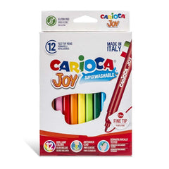 Nessiworld Carioca Joy Super Washable Felt Tip Crayons 12 Pieces