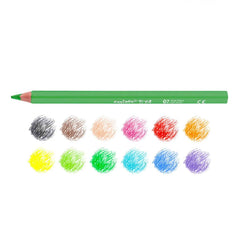 Nessiworld Carioca Jumbo 12-Piece Triangle Crayons 42791