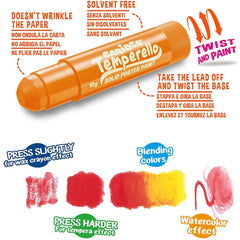 Nessiworld Carioca Temperello Stick Poster Coloring Pen Highlighter 6-Pack 42675