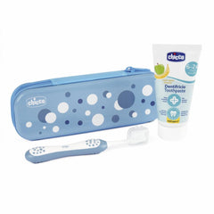 Nessiworld Chicco Toothbrush Set 6+ Months Blue